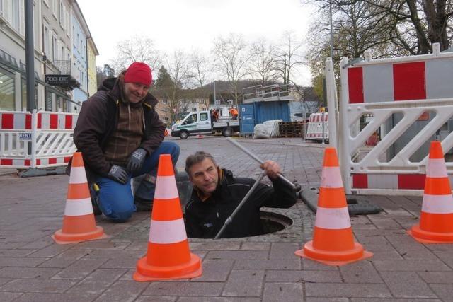 Die Strae Am Hebelpark in Lrrach steht kurz vor der Freigabe