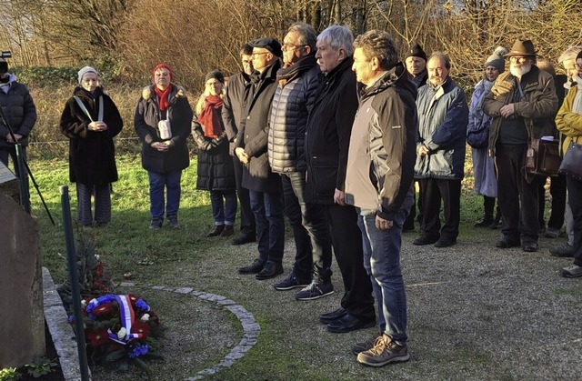 Gedenkfeier fr elf ermordete Elssser...ieux Thann und Bitschwiller-ls-Thann.  | Foto: Bernd Grether