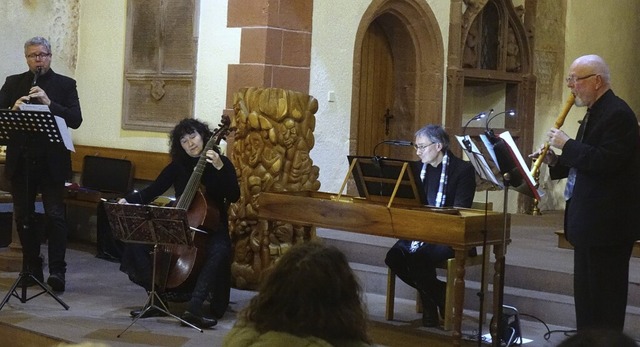 Mit Barockmusik in farbigen, stilvolle...rt in der tlinger St. Galluskirche.    | Foto: Roswitha Frey