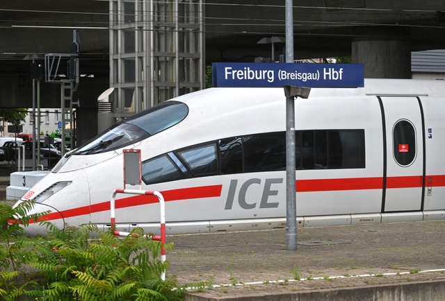 Ein ICE der Deutschen Bahn im Freiburger Hauptbahnhof  | Foto: Thomas Kunz