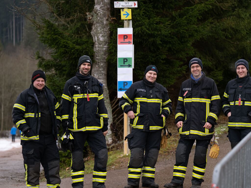 Unermdlich im Einsatz: die Feuerwehr