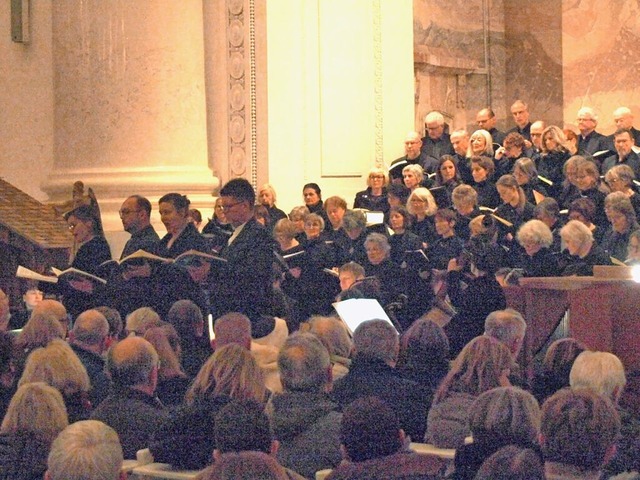 berwltigend war allein der Anblick d...fhrung von Bachs Weihnachtsoratorium.  | Foto: Karin Stckl-Steinebrunner