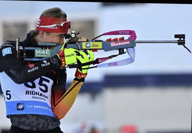 Fabian Kaskel beim Einzelrennen in Ridnaun, bei dem er Platz 24 belegte.   | Foto: IMAGO/Harald Deubert