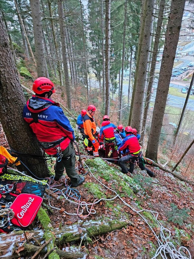 Bergwachteinsatz am Weiensteinhang  | Foto: Bergwacht Schwarzwald