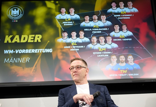 Bundestrainer Alfred Gislason hat 19 S...uuml;r die Handball-WM 2025 nominiert.  | Foto: Bernd Thissen/dpa