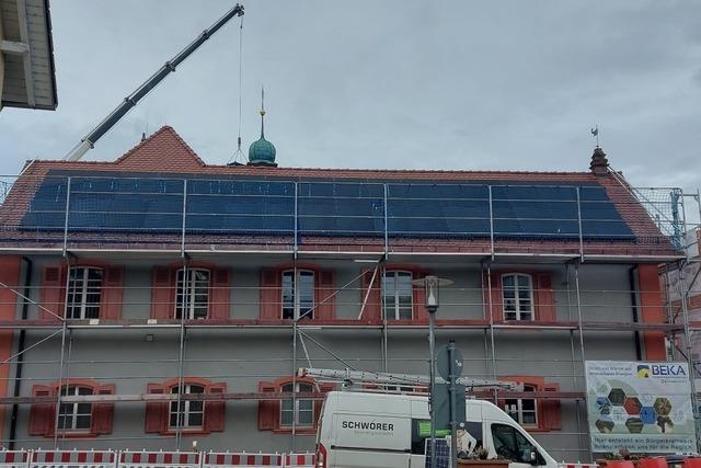 Solarstrom vom Rathausdach soll 70 Prozent des Bedarfs decken