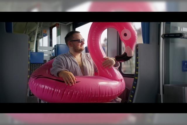 Rheinfelder Gangsterrapper Thomas Damager wirbt in einem Video fr Bus und Bahn