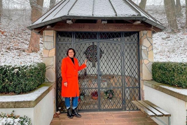 Bei der Andacht an der Kreuzerhhungskapelle am Bonndorfer Philosophenweg soll sich an Heiligabend niemand einsam fhlen