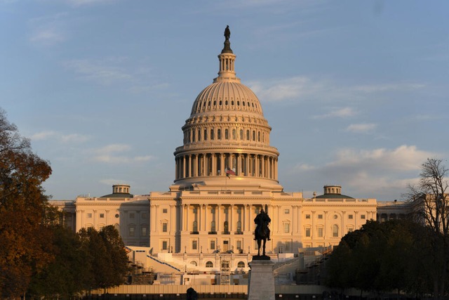 Der Kongress in Washington DC: Hier tagt das Reprsentantenhaus.  | Foto: Jose Luis Magana (dpa)