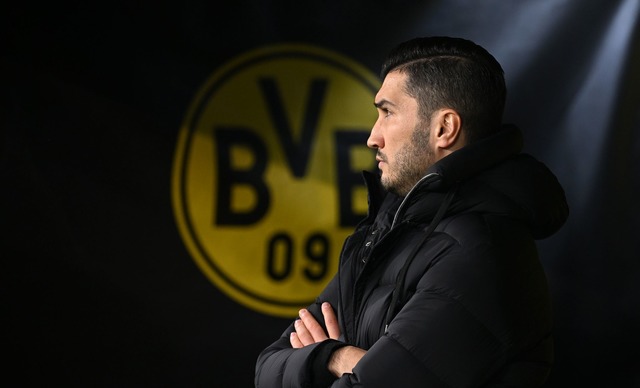 Trainer Nuri Sahin steckt mit Borussia Dortmund in der Krise.  | Foto: Bernd Thissen/dpa