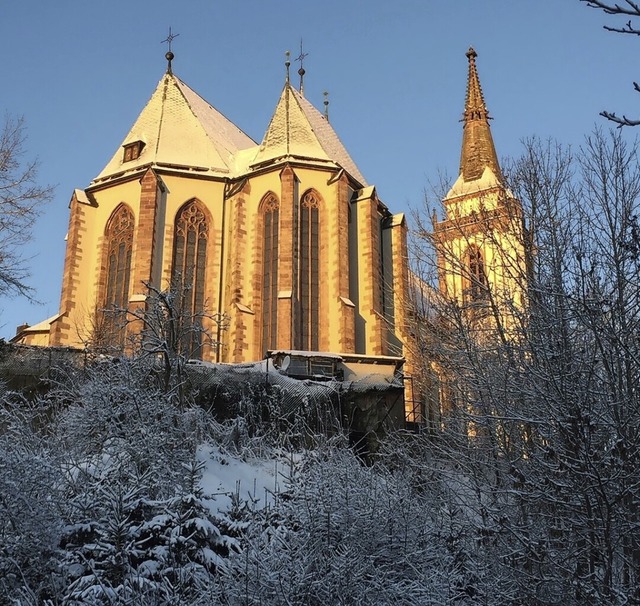 Das Münster St. Jakobus in Titisee-Neustadt im Winterkleid. | Foto: Ursula Harder Das Münster St. Jakobus in Titisee-Neustadt im Winterkleid. | Foto: Ursula Harder