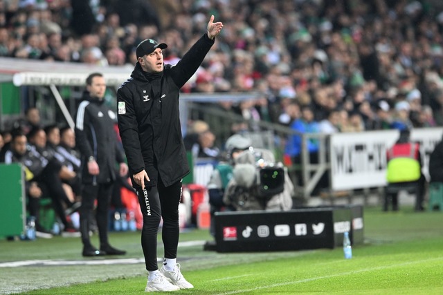 Ole Werner ist mit Werder auf Kurs Richtung Europa.  | Foto: Carmen Jaspersen/dpa