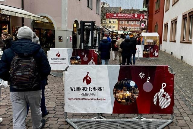 Nach der Todesfahrt in Magdeburg schtzen in Freiburg jetzt Poller die Eingnge zum Weihnachtsmarkt