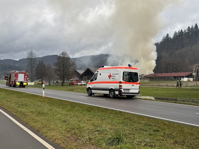 Die Rauchsule war weithin sichtbar.  | Foto: Monika Weber