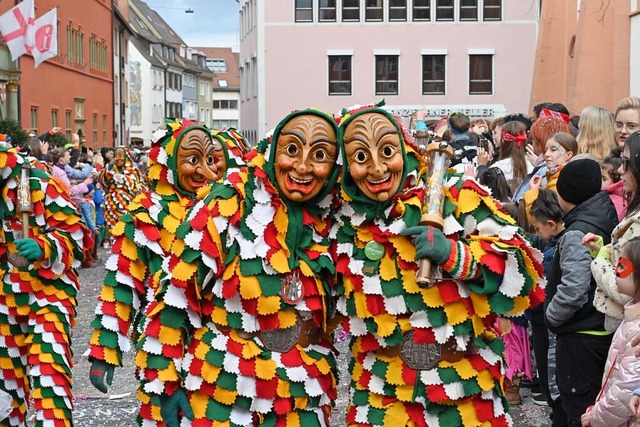 Die Schwbisch-Alemannische Fasnacht i...Foto vom Rosenmontagsumzug in Freiburg  | Foto: Thomas Kunz