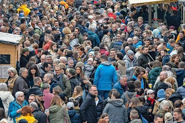 Fr die beiden Lahrer Weihnachtreffs an Heiligabend werden Barrieren aufgebaut