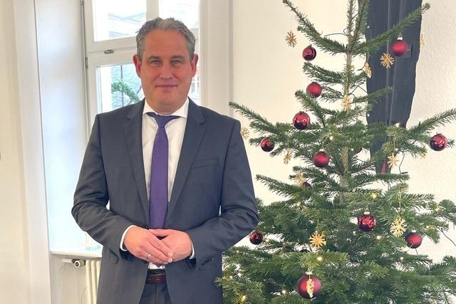 Schopfheims Brgermeister Dirk Harscher hat eine nachdenkliche Weihnachtsbotschaft