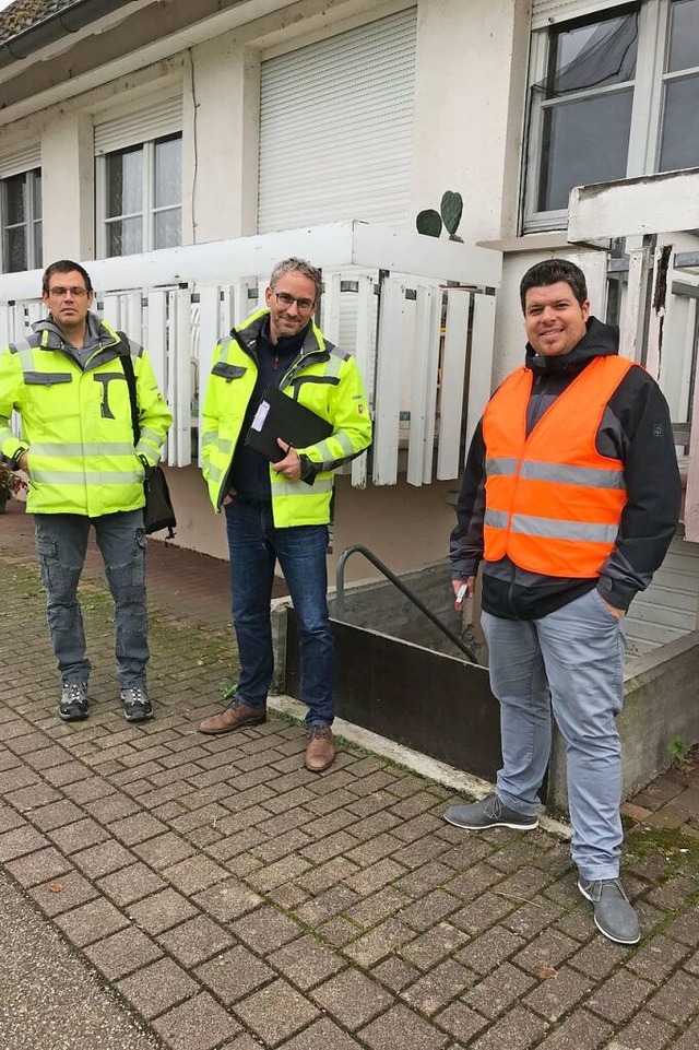 Vertreter des Ingenieurbros Wald+Corb...wasserschutz ertchtigt werden sollen.  | Foto: Gemeinde Durbach