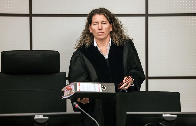 Richterin Birgit Neubert im Prozess um die Schumacher-Erpressung.  | Foto: Oliver Berg/dpa