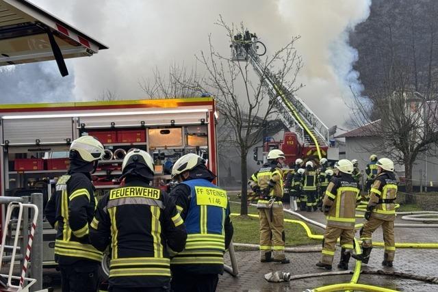 Das Feuer auf dem Schopfheimer Lohhof hat 150.000 Euro Schaden verursacht