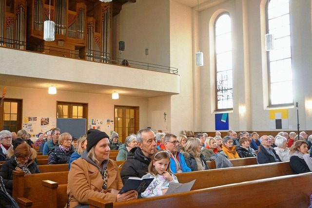 Wunschsingen in der evangelischen Christuskirche Rheinfelden  | Foto: Sebastian Kurtenacker