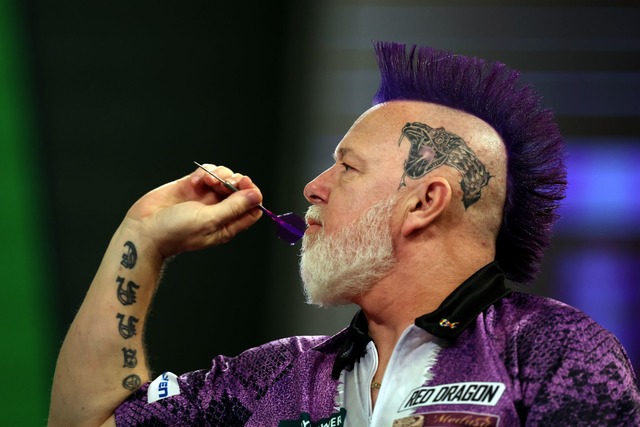 Will im Ally Pally &uuml;berraschen: Ex-Weltmeister Wright.  | Foto: Steven Paston/PA Wire/dpa