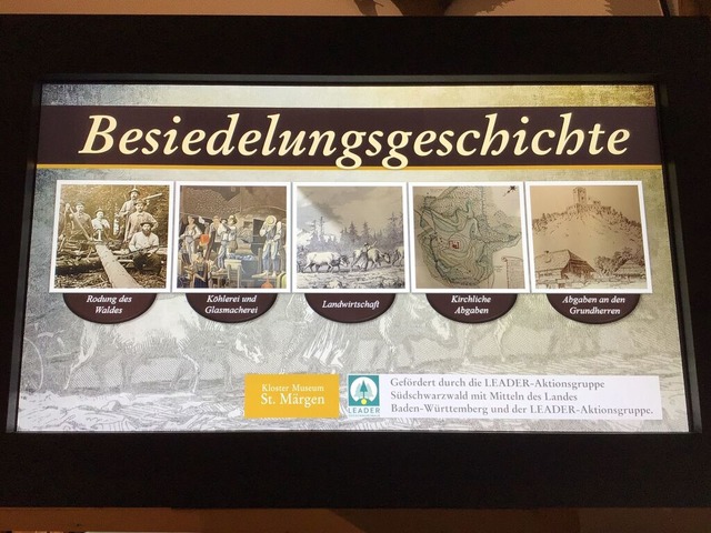 Neue Touchscreens gibt es im Klostermuseum in St. Mrgen.  | Foto: Carmen Bauer