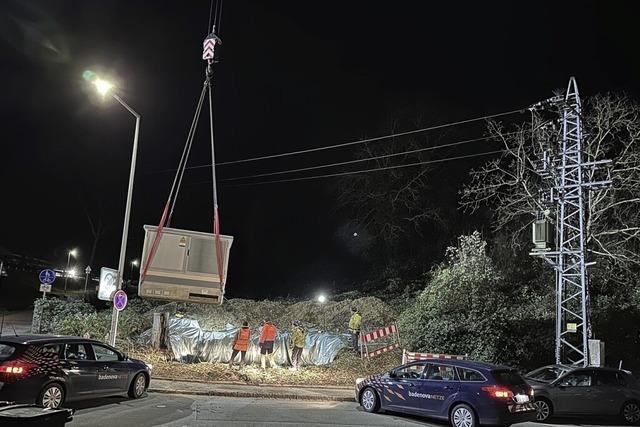 Stadtwerke installieren neue Trafostation