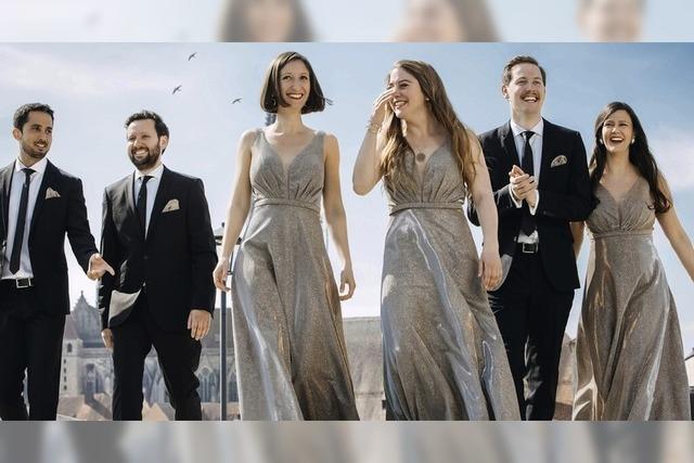 „Himmelslichter“ heit das A-Cappella-Konzert mit dem Stimmgold Vokalensemble im Freiburger Humboldtsaal