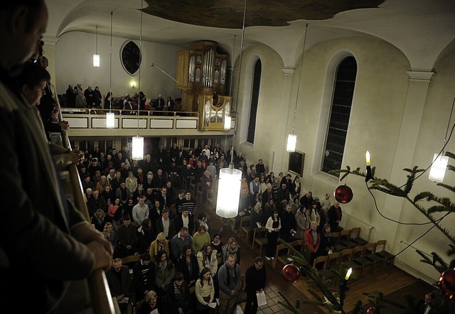 An Heiligabend wurde in Friesenheim Gottesdienst gefeiert.  | Foto: Bettina Schaller