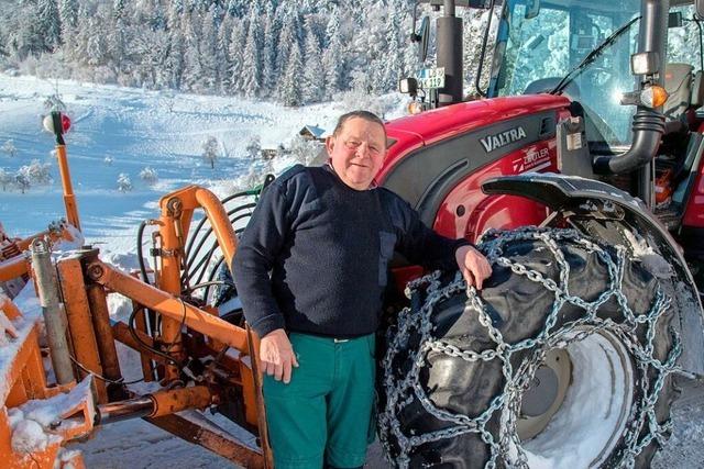 37 Jahre lang hat dieser Zeller die Straen von Schnee und Eis befreit