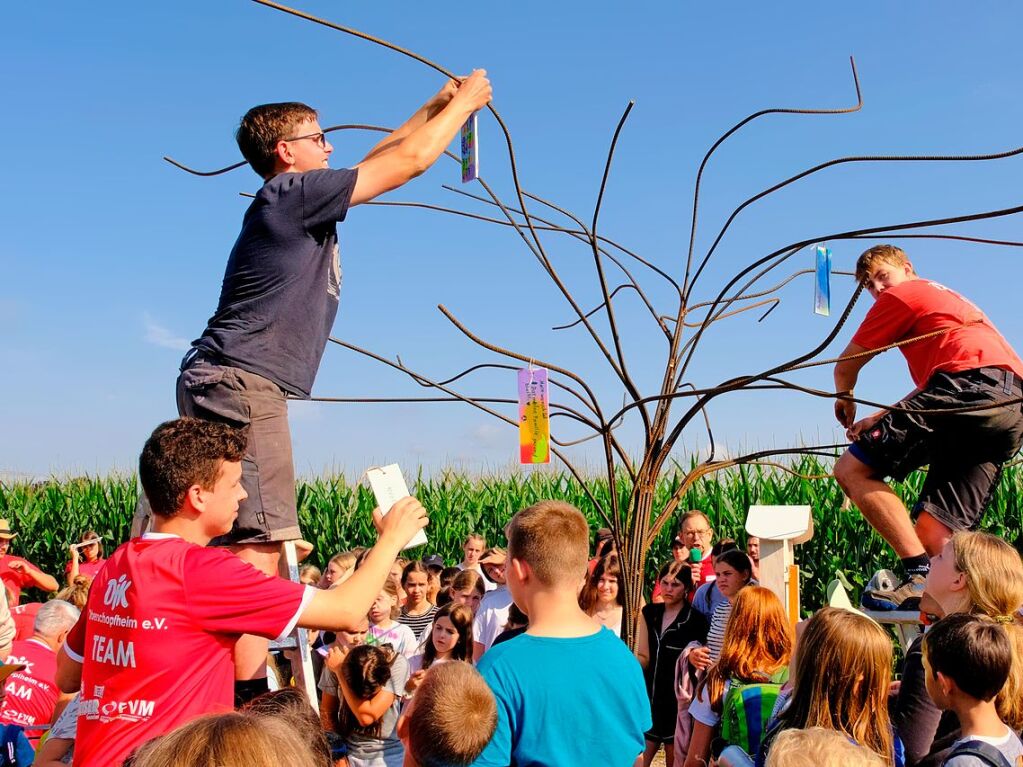 August: Bei der DJK-Freizeitwoche entsteht unter anderem ein Wunschbaum.