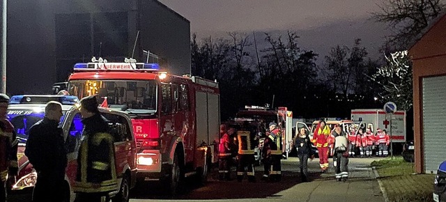 Der Konvoi nimmt Aufstellung vor der F...n und vier  Rettungshunde teilnehmen.   | Foto: Andrea-Maria Habeck