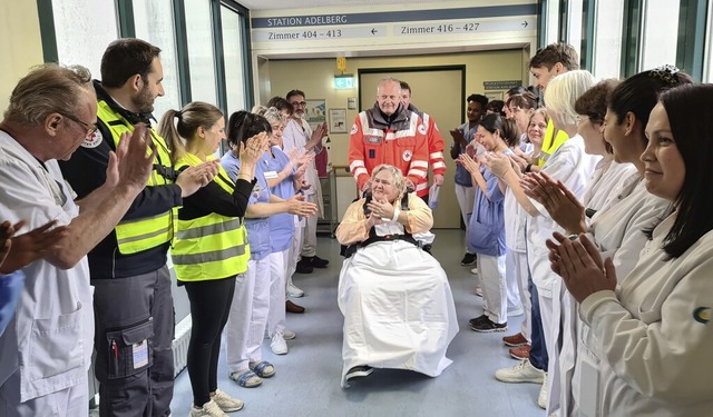 Das Ende einer ra: Am 19. April verl...entin das Krankenhaus in Rheinfelden.   | Foto: Stefan Ammann