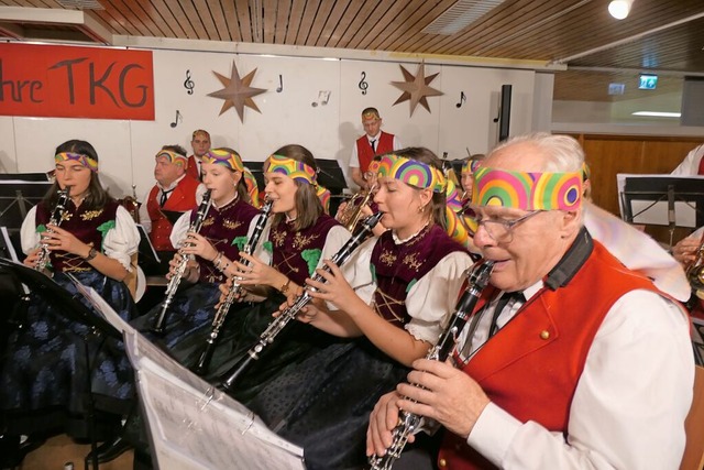 90 Jahre Trachtenkapelle: Da wurde gebhrend gefeiert.  | Foto: Heidrun Simoneit