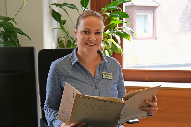 Im April trat Merzhausens neue Brgerm...ste Frau auf diesem Posten ihr Amt an.  | Foto: Sophia Hesser