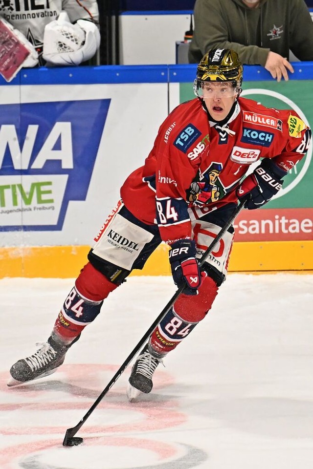 Eero Elo, finnischer Topscorer des EHC Freiburg.  | Foto: Achim Keller