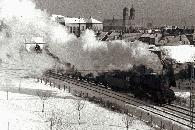 Dampflokomotive in Bad Sckingen in den 50er Jahren.  | Foto: Karl Braun