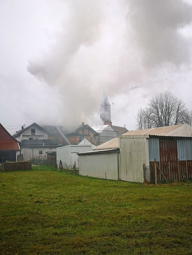 Grobrand in der Ortsmitte von Bhl  | Foto: Ralf Burgmaier