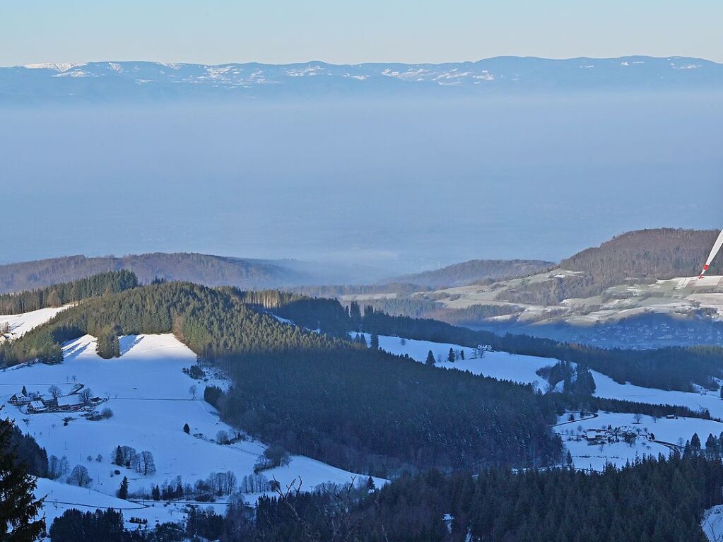 Bei schnstem Wetter und Schnee zog es am Samstag einige Freiburgerinnen und Freiburger auf den Schauinsland.