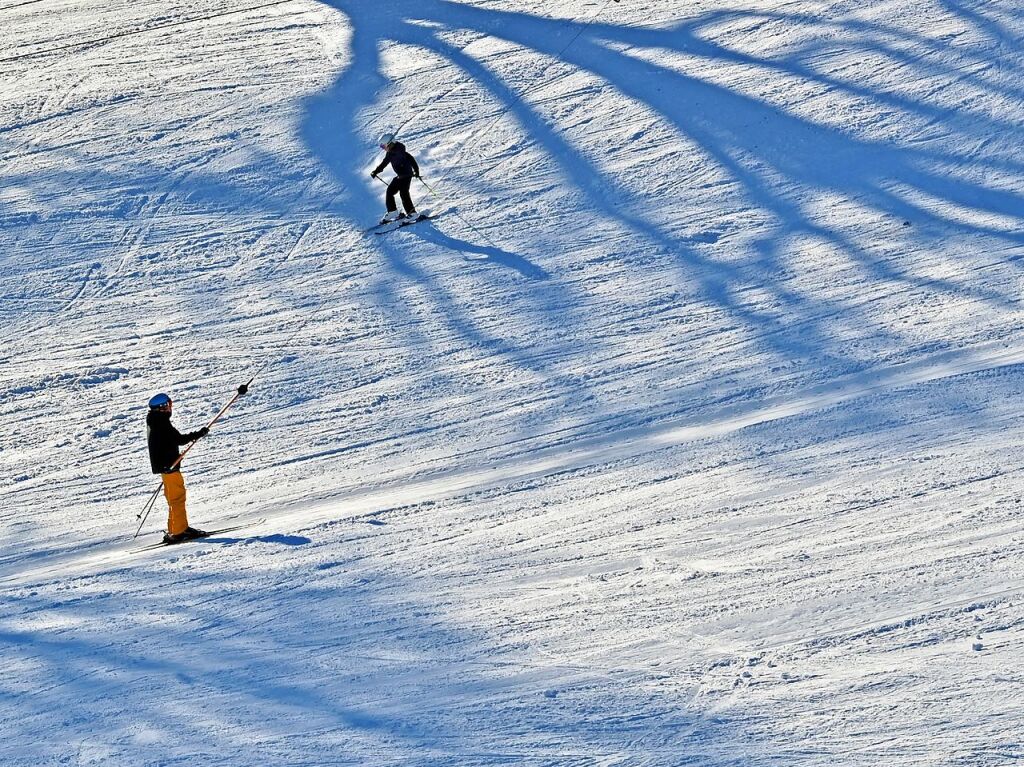 Bei schnstem Wetter und Schnee zog es am Samstag einige Freiburgerinnen und Freiburger auf den Schauinsland.