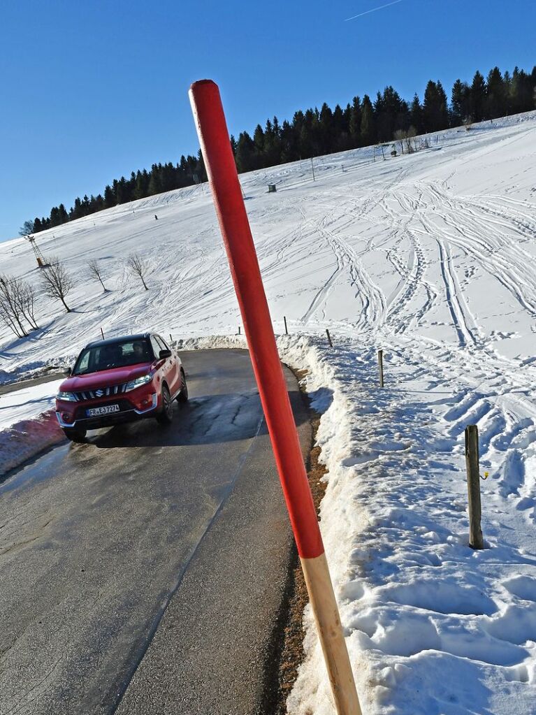 Bei schnstem Wetter und Schnee zog es am Samstag einige Freiburgerinnen und Freiburger auf den Schauinsland.