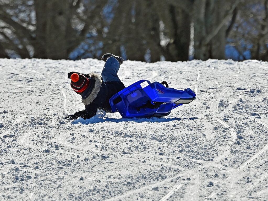 Bei schnstem Wetter und Schnee zog es am Samstag einige Freiburgerinnen und Freiburger auf den Schauinsland.