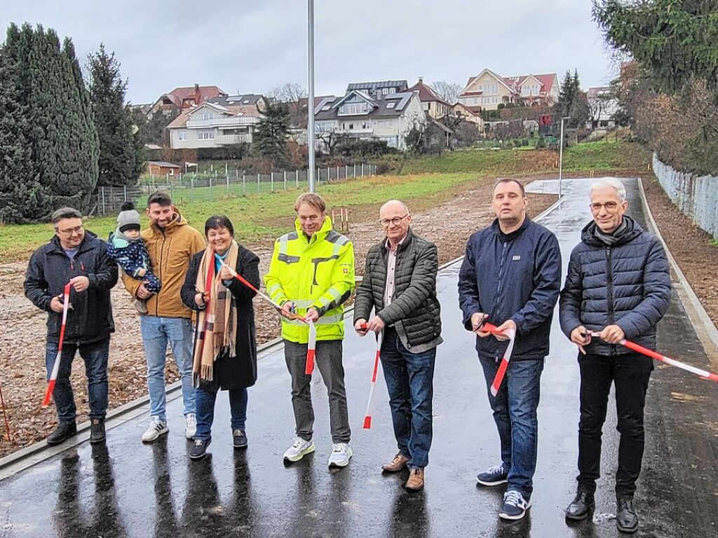 Januar: Das Baugebiet Kastanienweg ist erschlossen.