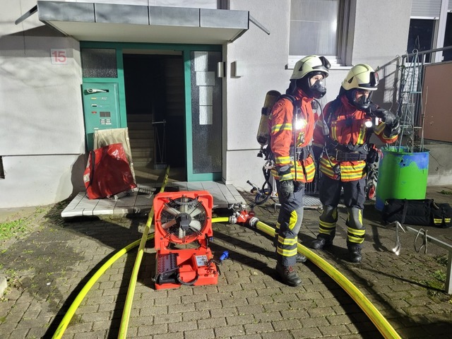 Die Feuerwehr ist zu einem Brand in Weil am Rhein-Haltingen ausgerckt.  | Foto: Feuerwehr Haltingen