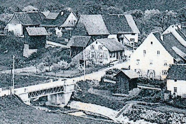 Als ein Hochwasser in Wehr alle Brcken wegriss