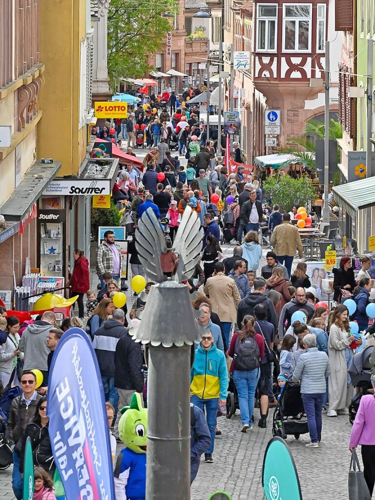 Leere Innenstadt in Lahr? Nicht beim Kinderfest. Jahr fr Jahr bringt die Veranstaltung viel Frequenz in den Stadtkern – auch Anfang Mai wieder.