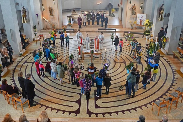 Blick in die Grwihler Pfarrkirche kurz vor Beginn der Sanierung.  | Foto: Hans-Jrgen Sackmann