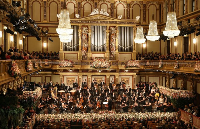 Das Konzert im Goldenen Saal des Wiene...en von Johann Strauss. (Foto: Handout)  | Foto: Dieter Nagl/WIENER PHILHARMONIKER/APA/dpa