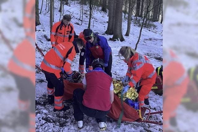 Bergwacht birgt Skifahrerin